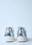 A Bathing APE Metallic Logo Leren Sneakers Gray Heren - Thumbnail 6