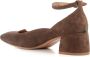 A. Bocca Bruin Leren Vierkante Neus Hakken Brown Dames - Thumbnail 4