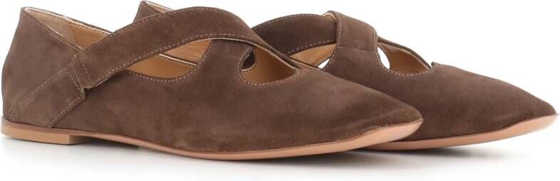 A. Bocca Bruine platte ballerina schoenen Brown Dames