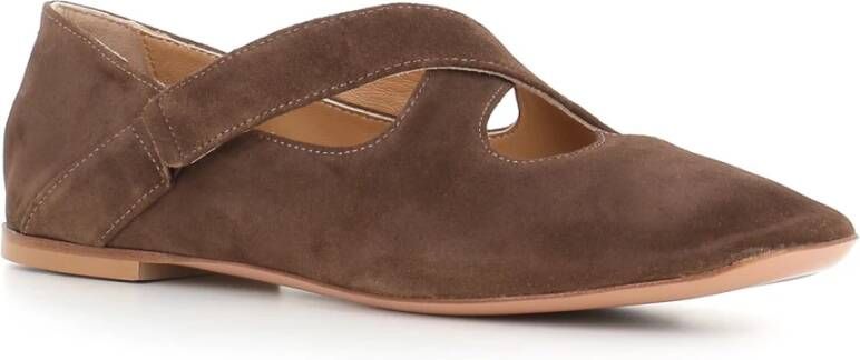 A. Bocca Bruine platte ballerina schoenen Brown Dames