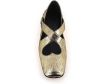 A. Bocca Gouden platte schoenen met hartuitsnijding elastische banden Yellow Dames - Thumbnail 4