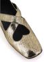 A. Bocca Gouden platte schoenen met hartuitsnijding elastische banden Yellow Dames - Thumbnail 5