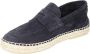 Abarca Blauwe Suède Loafer met Jute Zool - Thumbnail 2