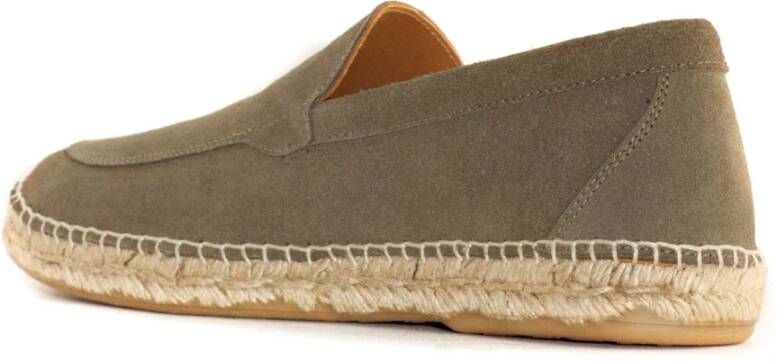 Abarca Khaki Groene Suède Loafers