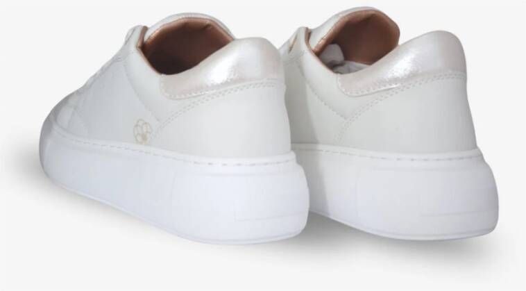 Acbc Glitter Phyton Damesneakers Platform White Dames