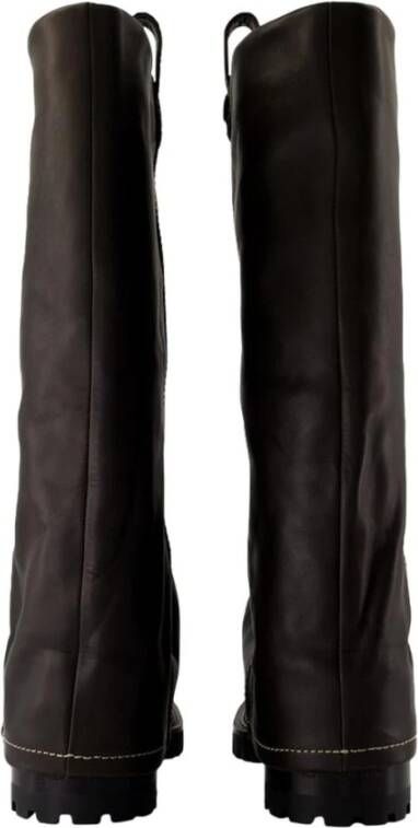 Acne Studios Bruine Leren Kniehoge Laarzen