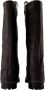 Acne Studios Bruine leren slouch gesp laarzen - Thumbnail 4
