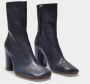 Acne Studios Bathy Grain Ankle Boots Blauw Dames - Thumbnail 2