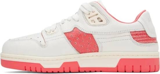 Acne Studios Lage Pop Sneakers Wit Elektrisch Roze