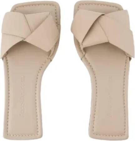 Acne Studios Leather flats Beige Dames