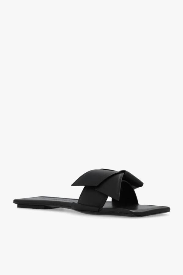 Acne Studios Leren slippers Zwart Dames