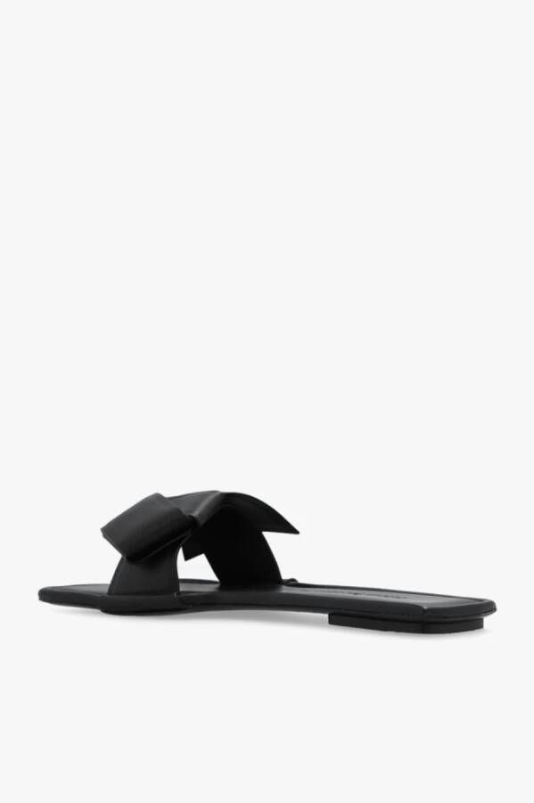 Acne Studios Leren slippers Zwart Dames