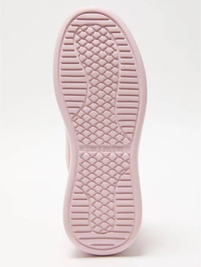 Acne Studios Pastel Pink Leren Sneakers