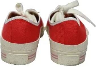 Acne Studios Pre-owned Cotton sneakers Red Dames