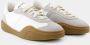 Acne Studios Wit bruin leren sneakers Ronde neus White Heren - Thumbnail 2