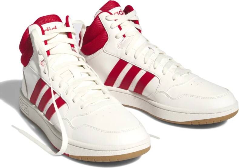 Adidas Basketbal-geïnspireerde Mid-Top Sneaker Red Heren