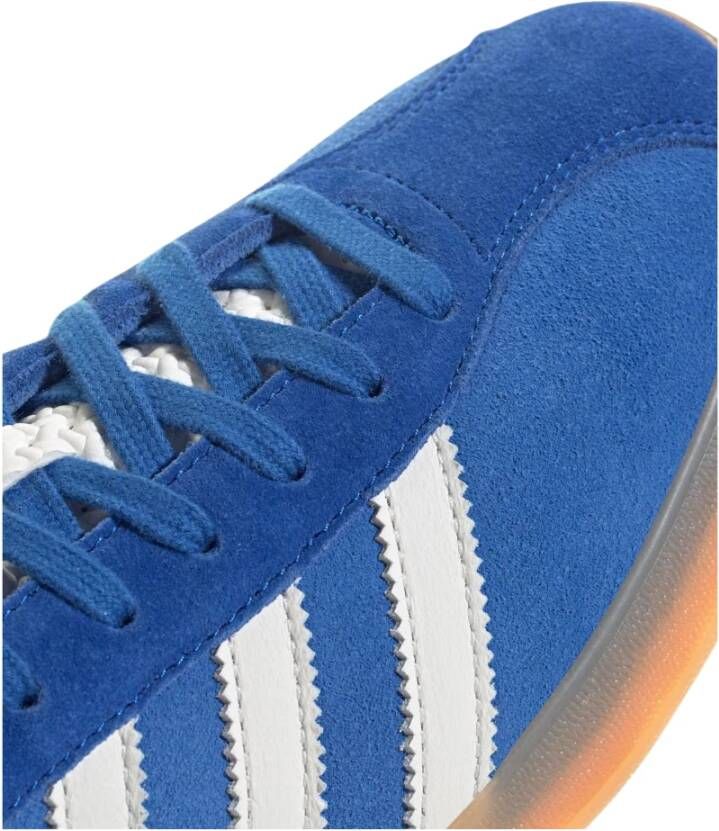 Adidas Blauwe Gazelle Sneakers met Witte Details