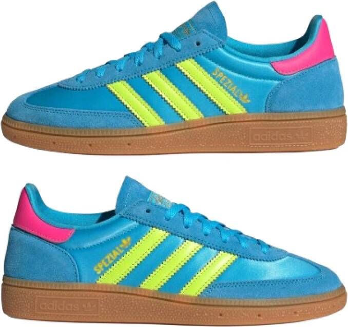 Adidas Blauwe Leren Handball Spezial W Sneakers