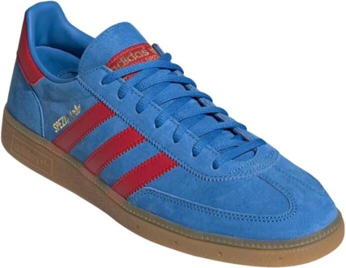 Adidas Blauwe Suede Handball Spezial Sneakers Blauw Heren