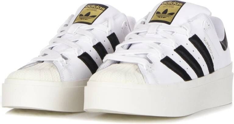 Adidas Bonega Lage Sneaker Cloud White Zwart White Dames