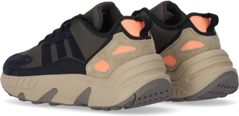 Adidas Boost Lage Sneaker Shadow Olive Groen Oranje Multicolor Heren