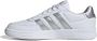 Adidas Breaknet 2.0 dames sneakers wit zilver Uitneembare zool - Thumbnail 4