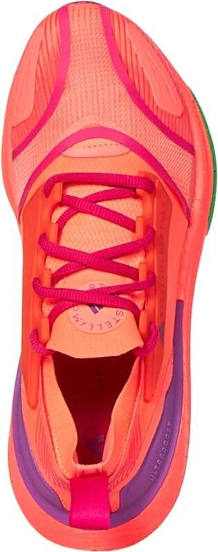 adidas by stella mccartney Neon Oranje Sneakers met Primeknit Bovenwerk Multicolor Dames