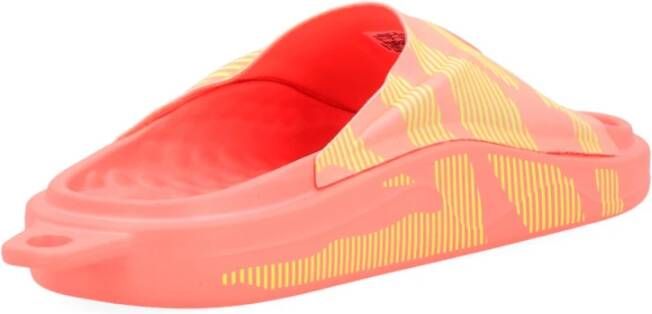 adidas by stella mccartney Roze Slide Turbo Sandaal Logo Print Multicolor Dames