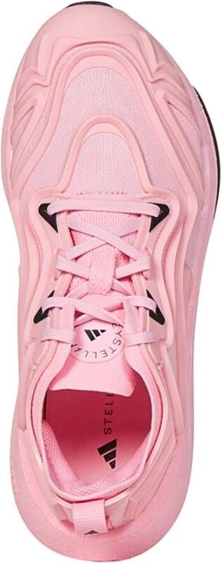 adidas by stella mccartney Roze Sneakers met Vetersluiting en Mesh Bovenwerk Pink Dames
