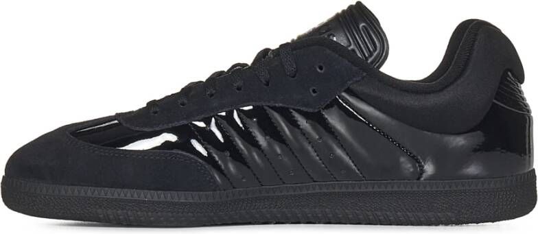 adidas by stella mccartney Zwarte Leren Sneakers Ss24 Black Heren