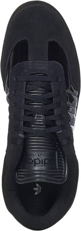 adidas by stella mccartney Zwarte Leren Sneakers Ss24 Black Heren