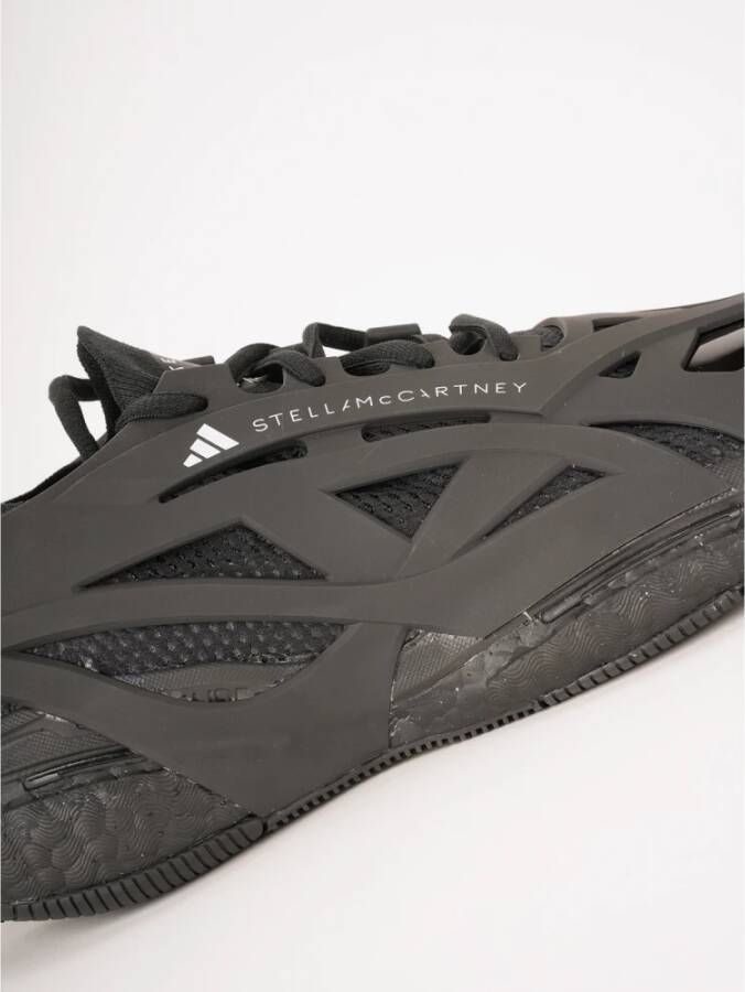 Adidas by Stella McCartney Zwarte platte schoenen Asmc Solarglide