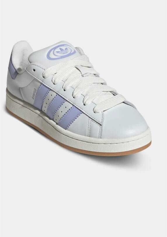 Adidas Campus Sneakers Wit Paars Skate Stijl