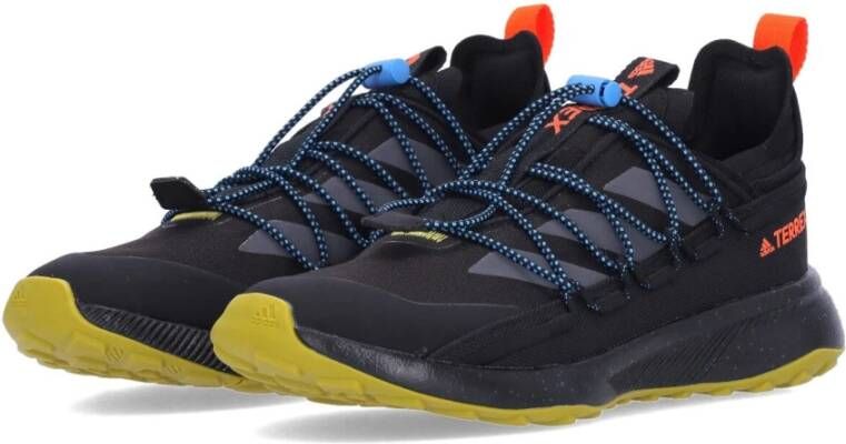 Adidas Canvas Outdoor Schoen met Elastische Veters Black Heren