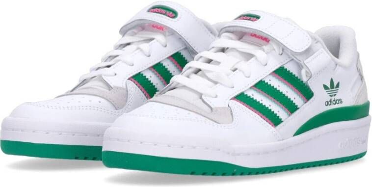 Adidas Cloud White Groen Roze Lage Schoen White Dames