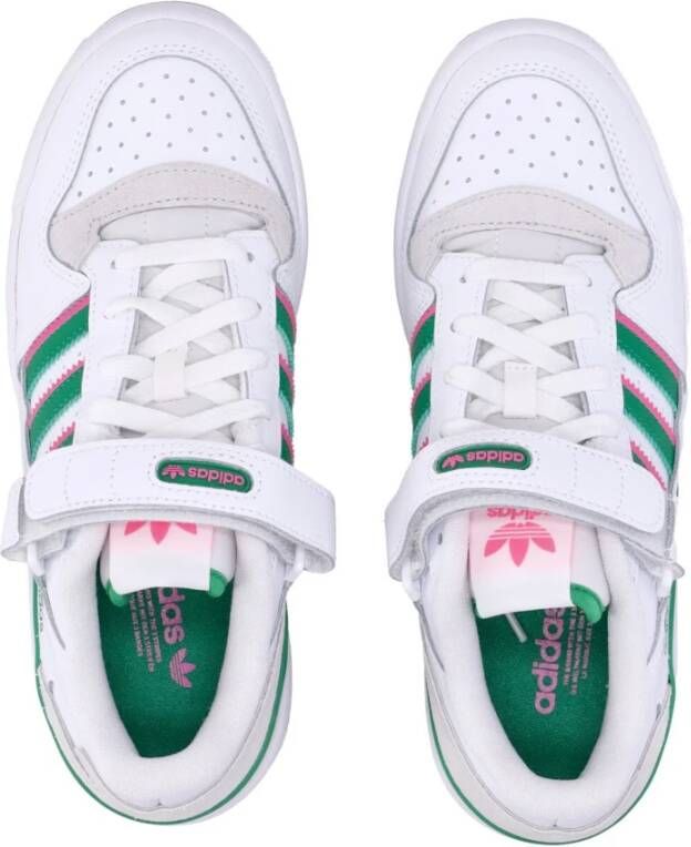 Adidas Cloud White Groen Roze Lage Schoen White Dames