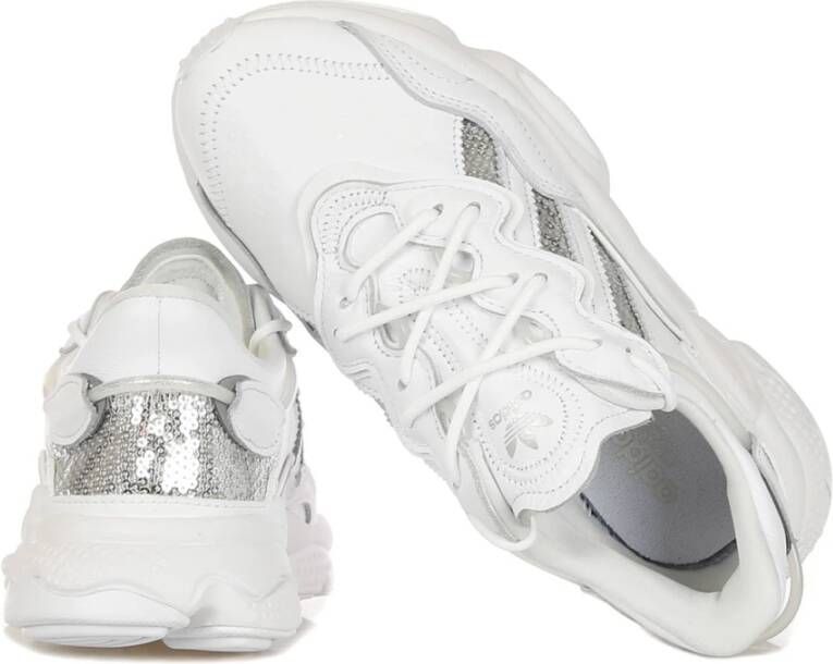 Adidas Cloud White Lage Sneakers met Metallic
