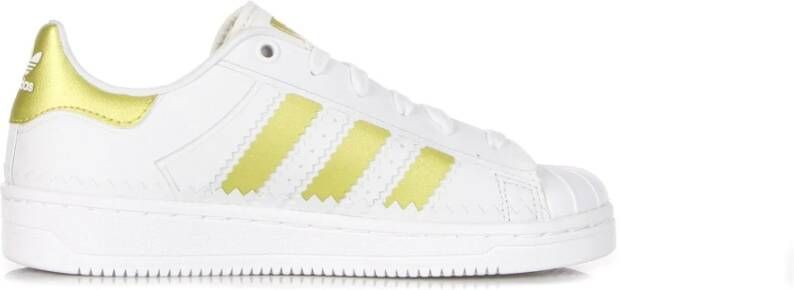 Adidas Crystal White Sneaker met Metallic Details White Dames