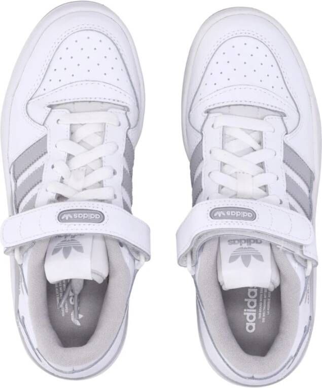 Adidas Lage Top Sneakers Wit Grijs White Dames