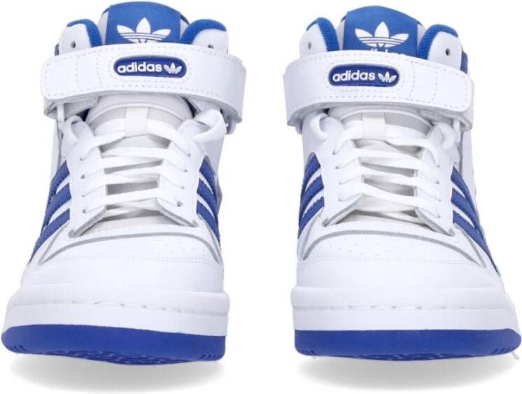 Adidas Forum Mid Basketbalschoen Wit Blauw White Heren