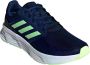 Adidas Performance Galaxy 6 hardloopschoenen donkerblauw lichtgroen - Thumbnail 6