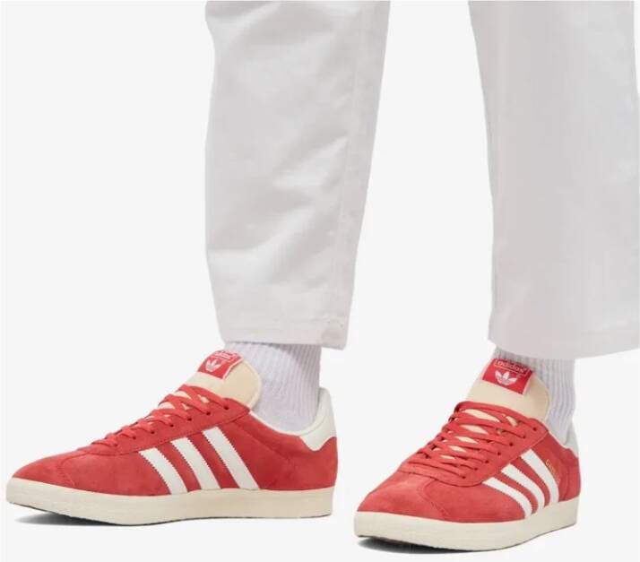 Adidas Gazelle Rood & Off White Sneakers Rood Heren