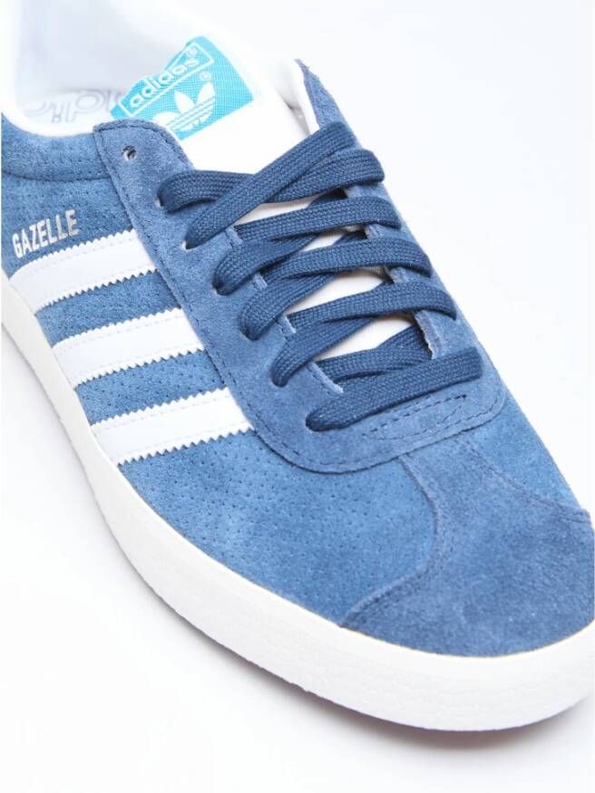 Adidas Gazelle Sneakers met Geperforeerd Bovenwerk Blue Heren