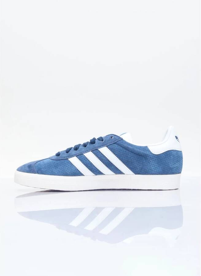 Adidas Gazelle Sneakers met Geperforeerd Bovenwerk Blue Heren