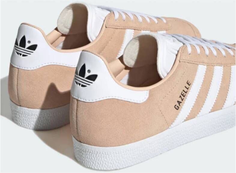 Adidas Gazzelle Sneakers Halo Blush Wit Zwart Multicolor Dames