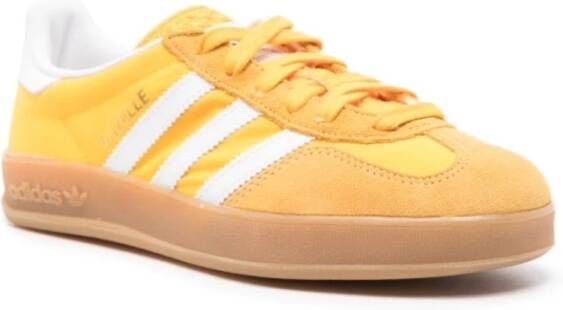 Adidas Gele Suède Sneakers Front Lace Design Yellow Heren