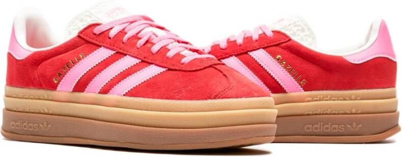 Adidas Gewaagde Gazelle Sneaker Rood Roze Pink Heren