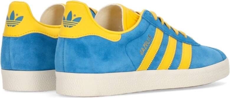 Adidas Gouden Lage Sneaker met Suède Bovenwerk Blue Heren
