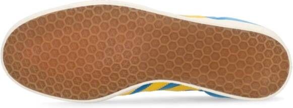 Adidas Gouden Lage Sneaker met Suède Bovenwerk Blue Heren