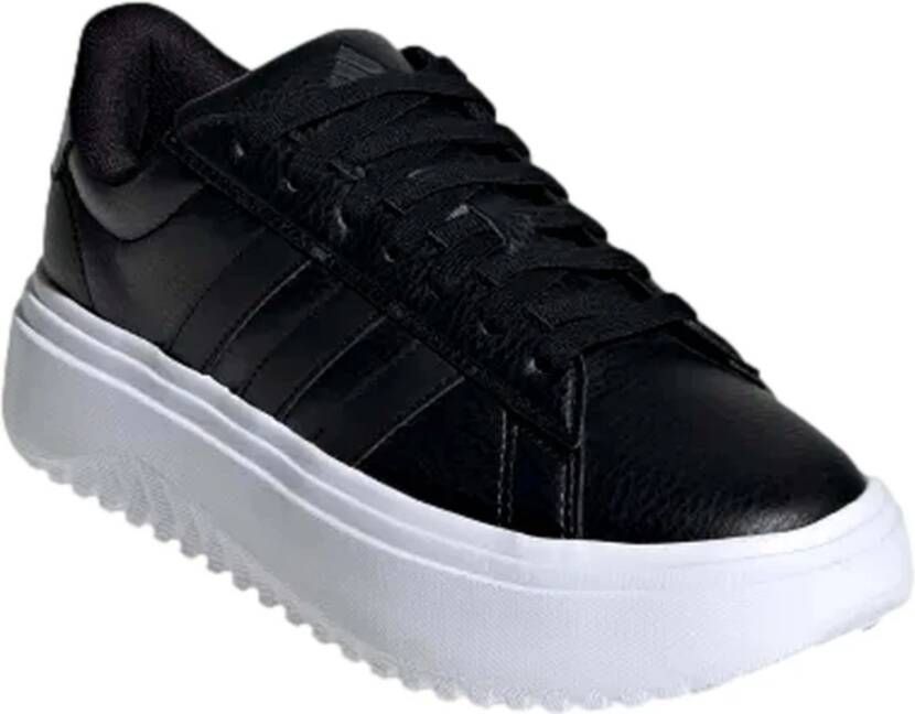 Adidas Grand Court Platforma Slippers Black Dames